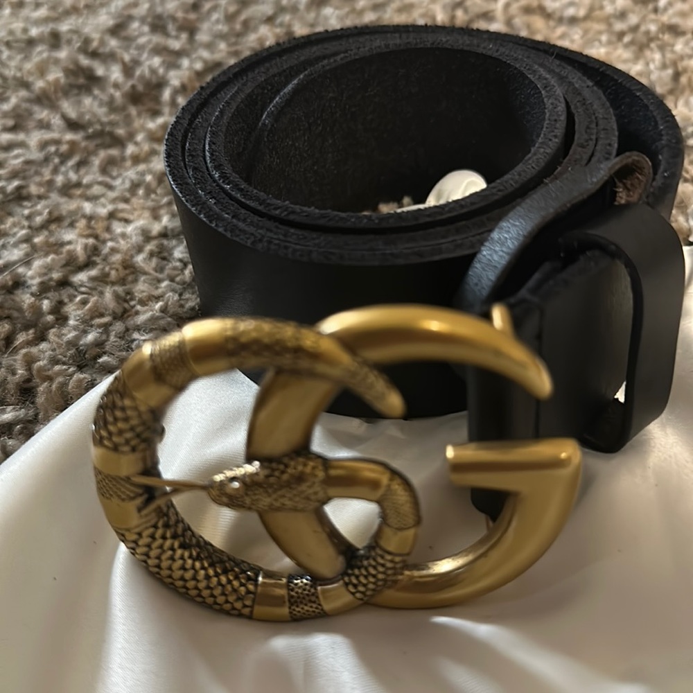 Black Double G Belt